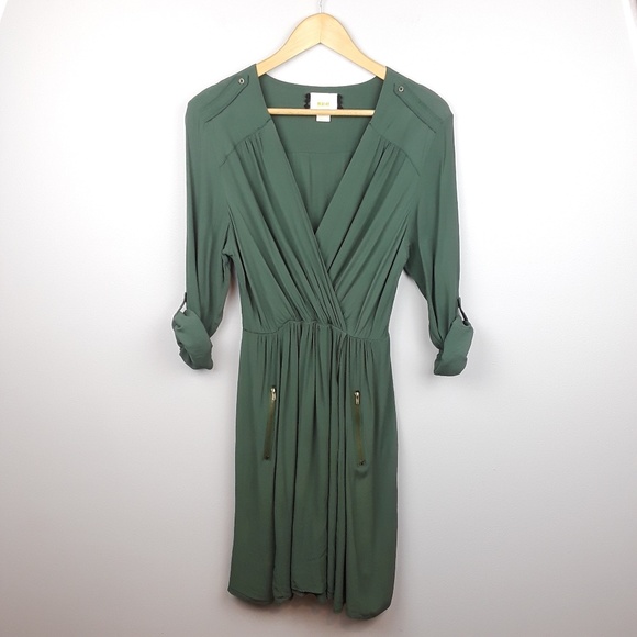 Anthropologie Dresses & Skirts - Anthropologie | Maeve Lene Utility Faux Wrap Dress